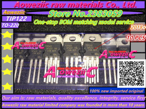 Aoweziic 2022 + 100% Новый оригинальный транзистор TIP122 TO-220 darlton 5A 100 в ► Фото 1/2