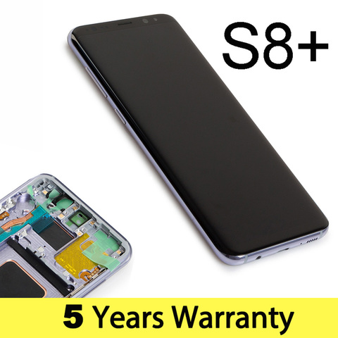 Оптовая цена, ЖК-дисплей для Samsung S8 Plus, оригинальный G955F с рамкой, сенсорный дисплей для Samsung S8 Plus, экран Pantalla ► Фото 1/6