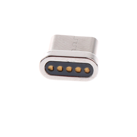 Магнитный преобразователь USB Type C, адаптер для зарядки Samsung Galaxy S8, HUAWEI P9, MacBook, ноутбука, серебристый ► Фото 1/6