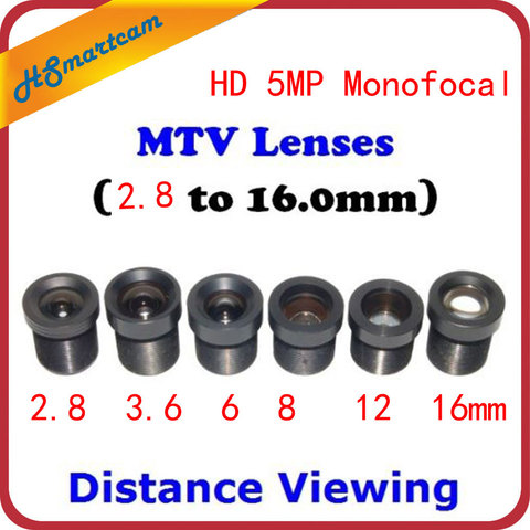 Монофокальное крепление для монофокальной платы видеонаблюдения HD 1080P МП M12 / MTV объектив на расстоянии (набор из 6 шт.) ► Фото 1/6