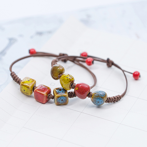 Женский керамический браслет Love stone, ручная работа, маленькие ювелирные изделия, оптовая продажа #5347 ► Фото 1/5