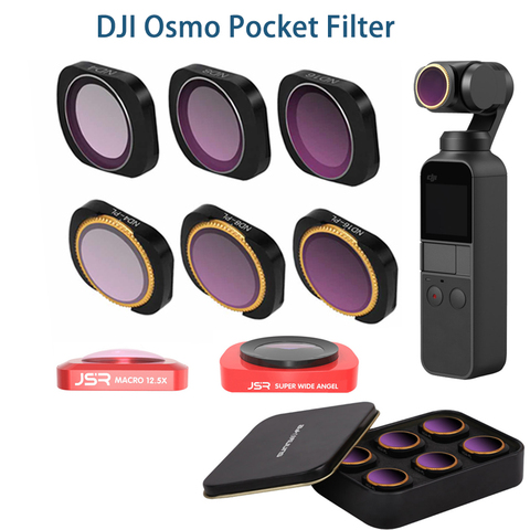 Для DJI osmo pocket/DJI Pocket 2 Filter ND CPL Filter Kit Osmo Pocket Accessories polar ND4 8 16 32 UV OsmoPocket фильтры ► Фото 1/6