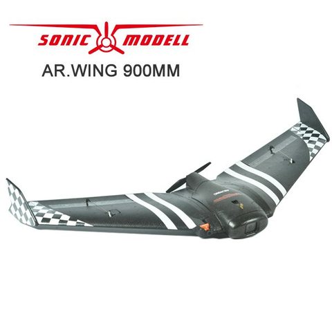 Комплект летательного аппарата Sonicmodell AR Wing 900 мм, размах крыльев EPP FPV Flywing RC, летательный аппарат с неподвижным крылом для FPV радиоуправляемог... ► Фото 1/6