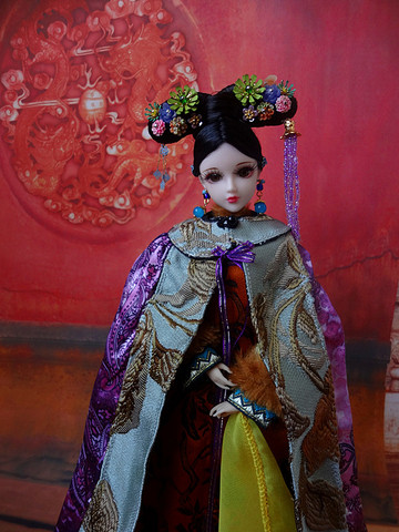 32 см, новинка 2022, старинные китайские куклы, коллекционная кукла принцессы династии Цин, винтажная Восточная кукла, игрушки для девочек ► Фото 1/6