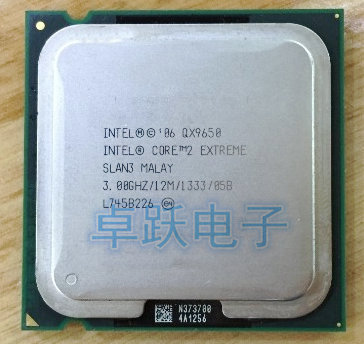 Оригинальный процессор Intel Core 2 Extreme QX9650 3,0 ГГц 12M 1333FSB SLAN3 SLAWN LGA775 ► Фото 1/1