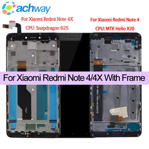 Для Xiaomi Redmi Note 4X 4 X ЖК-дисплей сенсорный экран сборка Note4 Замена дисплея + инструменты для 5,5 