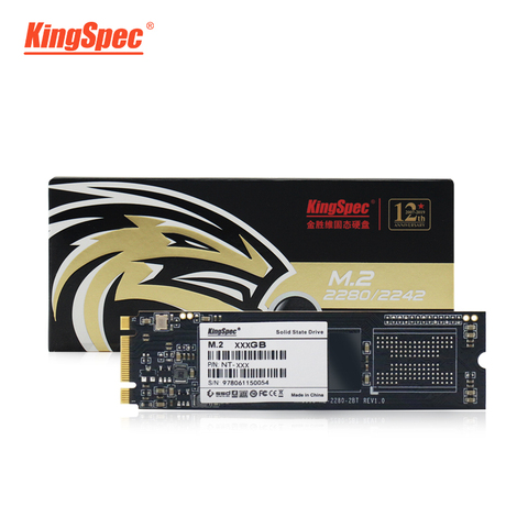Kingspec NGFF M2 SSD 240 ГБ 480 ГБ 22*80 мм SATA Signal 960 ГБ SSD M.2 внутренний диско-модуль жесткого диска для настольного компьютера/ультрабука/ноутбука ► Фото 1/6