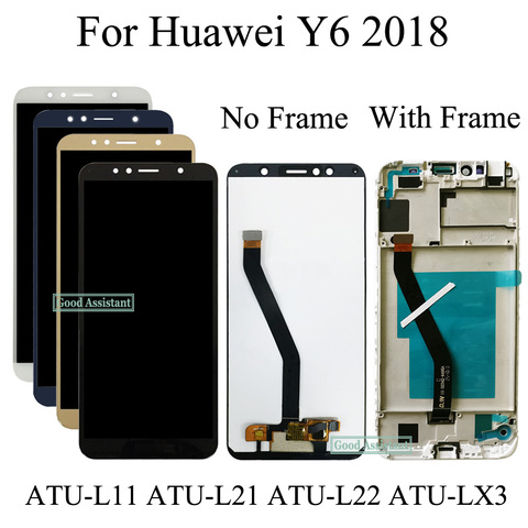 Новинка, 5,7 дюйма для Huawei Y6, 2022 дюймов, Женская фотография, полный ЖК-дисплей + цифровой преобразователь сенсорного экрана в сборе + крышка корпуса ► Фото 1/6