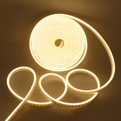 Гибкий светодиодный неоновый светильник 360 изгибов, для использования в помещении и на улице, для моделирования, SMD 2835 120, светодиодный, 6x12 мм,... ► Фото 1/6