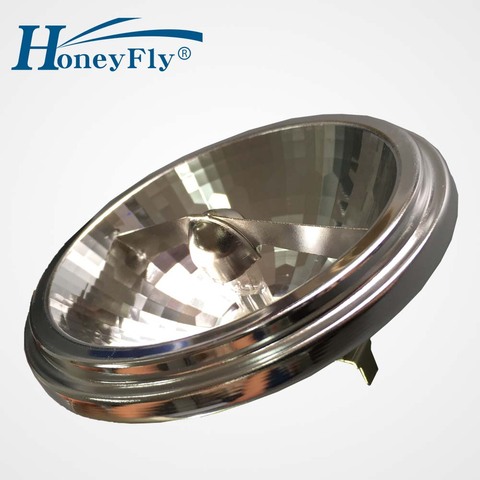 Новое поступление, Высококачественная галогенная лампа HoneyFly AR111 G53 12 в 35 Вт 50 Вт 75 Вт, алюминиевая лампа с теплым белым светом ► Фото 1/6