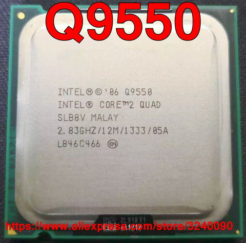 Оригинальный процессор Intel CORE 2 QUAD Q9550, процессор 2,83 ГГц/12 м/1333 МГц, четырехъядерный сокет 775, бесплатная доставка, быстрая доставка ► Фото 1/1