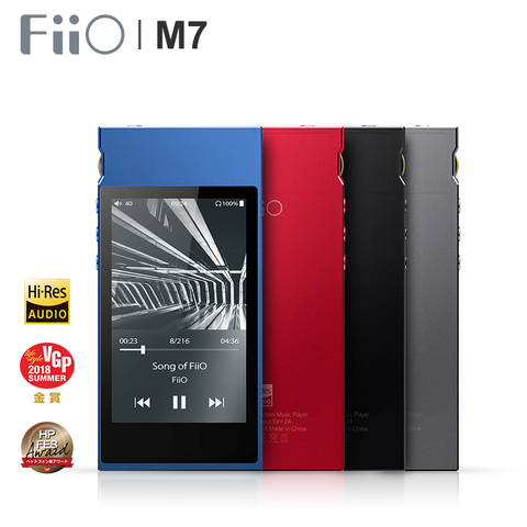 Музыкальный плеер FiiO M7 с высоким разрешением, аудио без потерь, MP3 Bluetooth4.2, сенсорный экран aptX-HD LDAC с FM-радио, поддержка Native DSD128 ► Фото 1/6