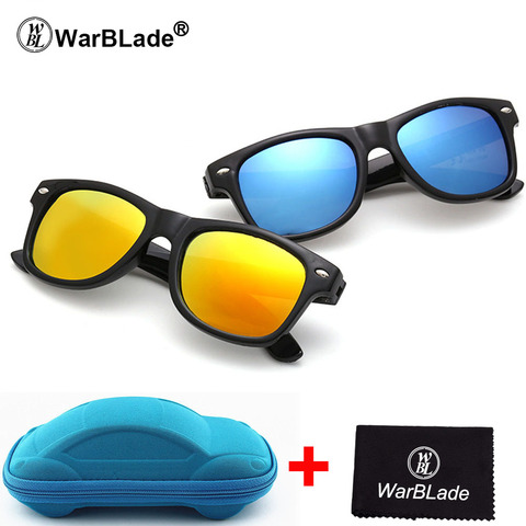 Солнцезащитные очки WarBLade для детей, солнцезащитные очки для мальчиков и девочек, защита UV 400, чехол, подарок для детей ► Фото 1/6