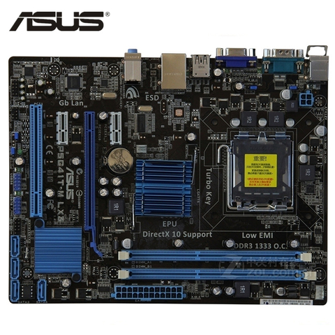 ASUS P5G41T-M LX3 материнская плата LGA 775 DDR3 8 ГБ для Intel G41 P5G41T-M LX3 Plus материнская плата P5G41T SATA II PCI-E X16 б/у ► Фото 1/6