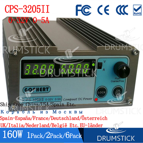 (3,28) гоферт CPS-3205II 160W Мини цифровой источник питания постоянного тока CPS-3205 Регулируемый 0-30V 5V 12V 15V 24V 0-5A запираемый 110 V/220 V ► Фото 1/1