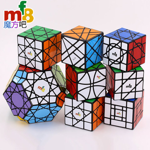 Mf8 Magic Cube шестигранника сын Mum4x4 солнце 3x3 перевязана Сумасшедший Единорог головоломка кривой вертолет AJ окна гриллер 4 Слои косой куб ► Фото 1/6