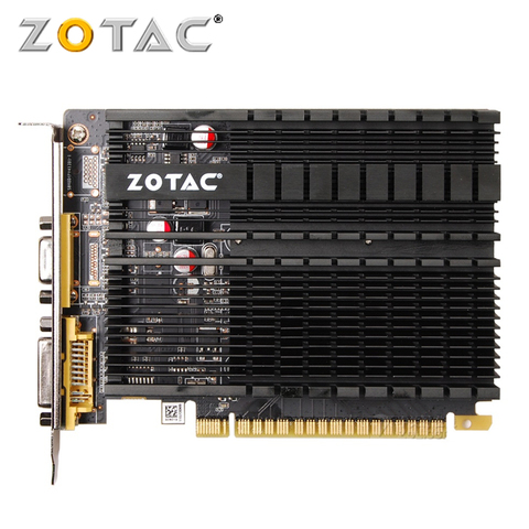 Видеокарта ZOTAC GeForce GT 610, 1 ГБ, 64 бит, GDDR3, графические карты, графическая карта для NVIDIA Original GT610 1GD3 GT610-1GB Dvi VGA PCI-E ► Фото 1/6