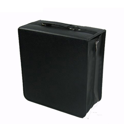 Кожаная деловая коробка ymjywl для компакт-дисков, утолщенная сумка для DVD, чехол-органайзер для переноски, чехол для дома или автомобиля, 400 шт. компакт-дисков ► Фото 1/4