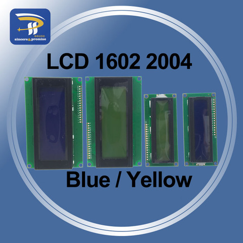 Модуль ЖК-дисплея PCF8574 1602 1602A 2004 2004A 12864 12864B, сине-желто-зеленый экран, IIC I2C 5 В для Arduino ► Фото 1/6