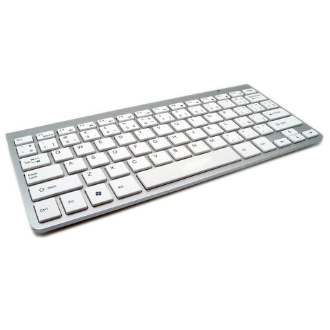 Клавиатура с испанскими и английскими персонажами ультра-тонкая беспроводная клавиатура Teclado Mute Keycap 2,4G Клавиатура для Mac Win XP 7 10 TV Box ► Фото 1/1