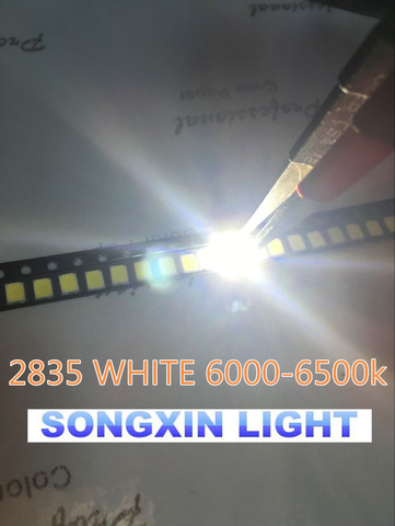 (1000 шт./лот) 2835 белый SMD LED 2835 в упаковке (0,2 Вт) видимый светодиод, осветительный светодиод, низкая мощность/до 0,5 Вт, фонарь ► Фото 1/4