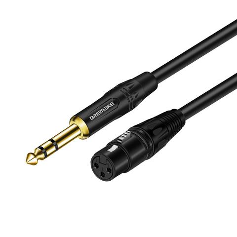 Балансный микрофонный кабель XLR кабель для подключения к разъему Aux разъём Jack (TRS) 6,35 мм/6,5 мм штекер XLR микрофонный кабель для микшера стерео у... ► Фото 1/6