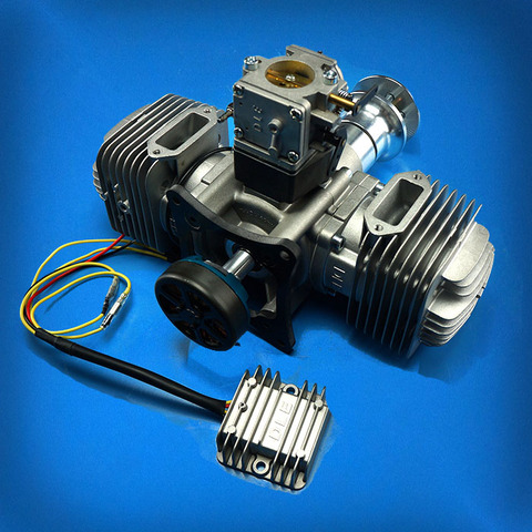DLE170CC двигатель БПЛА силовая система (80 Вт), DLE 170cc, DLE170, DLE-170, DLE 170 куб. См, двойной цилиндр, двухтактный ремень производства электроэнергии ► Фото 1/1