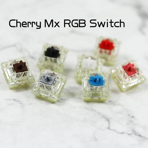 1 шт. Германия Cherry MX RGB переключатель механическая клавиатура переключатель MX Синий Красный Черный Коричневый Серебряный натуральный белый/... ► Фото 1/4