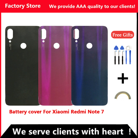 Задняя крышка аккумулятора для Redmi Note 7/Note 7 PRO, чехол-накладка для Redmi Note 7/Note7 PRO, задняя крышка аккумулятора, корпус ► Фото 1/6