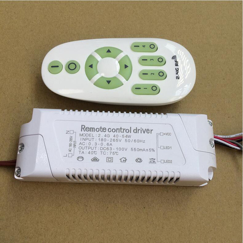 Светодиодный диммер с плавным затемнением, 40-54 Вт, 180-265 в, 2,4 ГГц, два цвета ► Фото 1/6