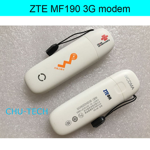 Разблокированный мобильный широкополосный модем ZTE MF190, 3G GSM, 7,2 Мбит/с, USB ► Фото 1/6