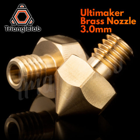 Латунная насадка trianglelab Ultimaker для 3D принтеров, Филамент 2,85/3,0 мм, J-head UM2 Ultimaker 2 heatblock ► Фото 1/4