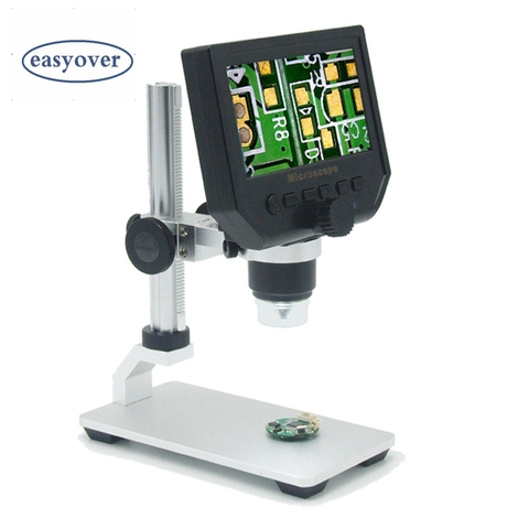 Портативный цифровой микроскоп 4,3 x МП, ЖК-дисплей дюйма, электронные HD-видео микроскопы, USB эндоскоп, лупа, камера, Стент из сплава алюминия ► Фото 1/6