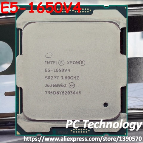 Оригинальный процессор Intel Xeon SR2P7, OEM версия E5 1650V4, 3,6 ГГц, 6 ядер, 15 Мб, E5-1650V4, V4 140 Вт, E5 1650, V4, бесплатная доставка ► Фото 1/1