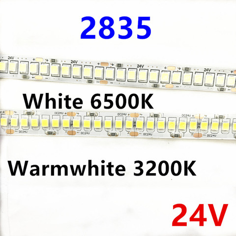 Суперъяркая Светодиодная лента 12 В/24 В, ультраярсветодиодный Светодиодная лента 2835 SMD1200, Светодиодная лента 5 м, 240 светодиодов/м, Красный/холодный синий/нейтральный белый ► Фото 1/1