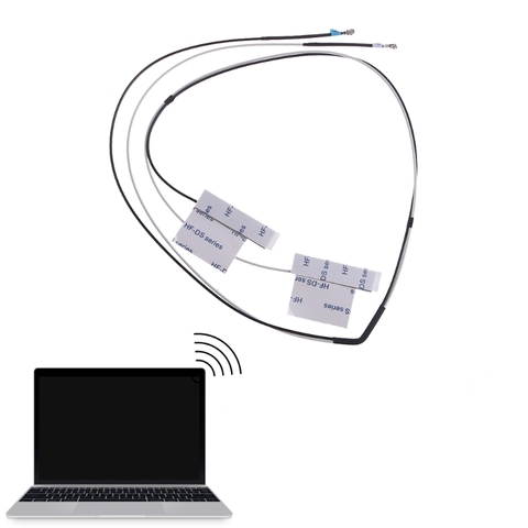 Универсальная Мини-Антенна PCI-E для ноутбука, 1 пара, беспроводная Wi-Fi внутренняя антенна ipx ipex u. Антенна fl Wlan WWAN EVDO HSDPA GSM 3G Wimax ► Фото 1/6