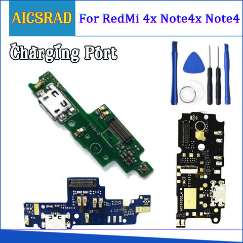 Зарядный порт для XiaoMi RedMi 4X Redmi note 4x redmi note 4, USB-порт для зарядки и микрофон, Замена модуля Moto ► Фото 1/4