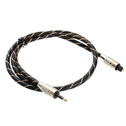 Цифровой звуковой кабель Toslink для Mini Toslink OD6.0, оптический кабель SPDIF 3,5 мм, оптический аудио кабель-адаптер для Macbook ► Фото 1/6