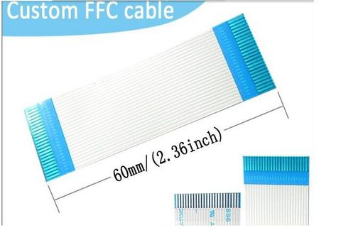 10 шт. FFC плоский кабель гибкий ленточный провод 24 PIN 0,8 мм шаг 9 см одинаковая сторона AWM 2896 80C ► Фото 1/2