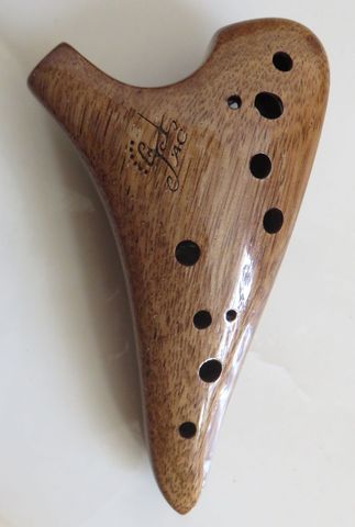 12 отверстий alto C AC деревянная окарина elm wood ocarina музыкальный инструмент ► Фото 1/6