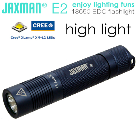 Светодиодный фонарик JAXMAN E2 CREE XML2 U2 18650, фонарик для кемпинга, езды на велосипеде на открытом воздухе, бесплатная доставка ► Фото 1/6