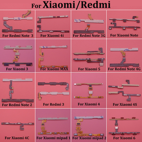 Кнопка включения и выключения питания для Xiaomi Mi3 Mi4 Mi4S Mi4C Mi4i Mi5 Mi6 note MAX mipad 1 2 для Redmi note 2 3 4 ► Фото 1/1