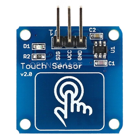 Модуль Сенсорного переключателя TTP223B, цифровой емкостный сенсорный модуль для Arduino, повышающий контур фильтра, более стабильный ► Фото 1/3