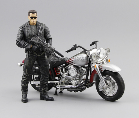 (Без коробки) Бесплатная доставка NECA Терминатор 2 фигурка T800 Cyberdyne Showdown ПВХ фигурка игрушка 7 