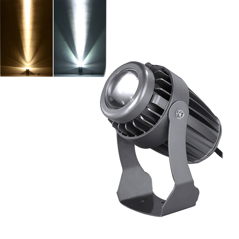 Светодиодный точечный светильник 10 Вт, водонепроницаемый прожектор IP65, светильник щение, садовый ландшафтный светильник, длина луча 200 м, светодиодные лампы CREE ► Фото 1/5