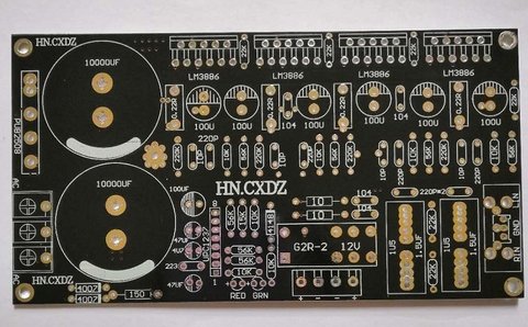 Fannyda LM3886 двойная серия, чисто усилители мощности, защита полос, печатная плата, пустая плата ► Фото 1/2