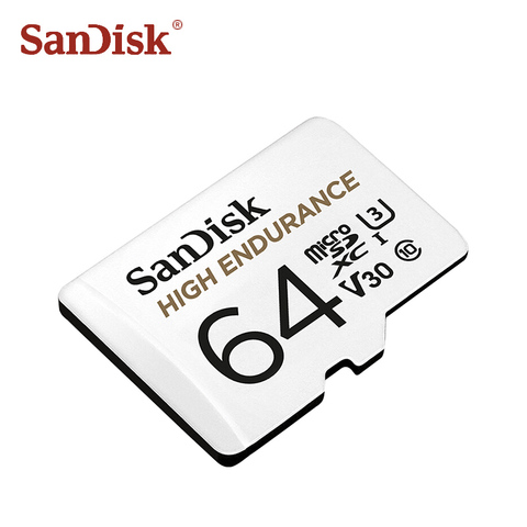 Карта памяти SanDisk, карта Micro SD на 32 ГБ, 64 ГБ, SDHC/SDXC Class10, TF-карты для мониторинга видео, видеорегистратор для вождения ► Фото 1/5