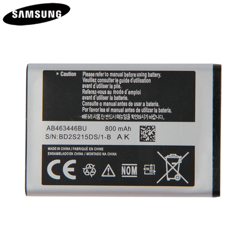 Оригинальная батарея AB043446BE AB463446BU AB553446BU для Samsung C3300K X208 A20Pro X160 B309 C3520 E1228 E2530 E339 GT-E2330 C5212 ► Фото 1/5