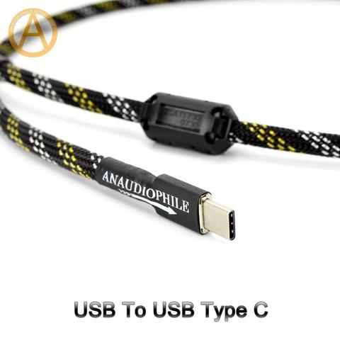 Кабель USB Type C, Hi-Fi USB A-C кабель для передачи данных и аудио для мобильного планшета DAC ► Фото 1/6