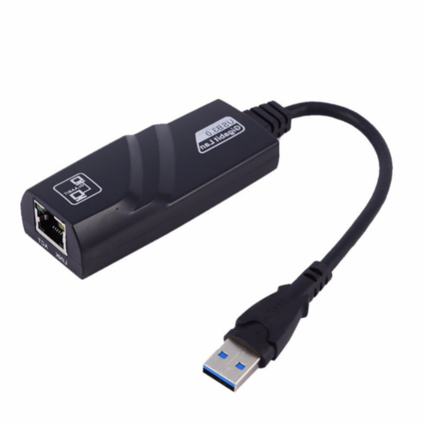 Сетевой адаптер USB 3,0 Ethernet, сетевая карта USB 3,0 к RJ45 Lan Gigabit Интернет для компьютера для ноутбука Macbook Usb Ethernet ► Фото 1/3